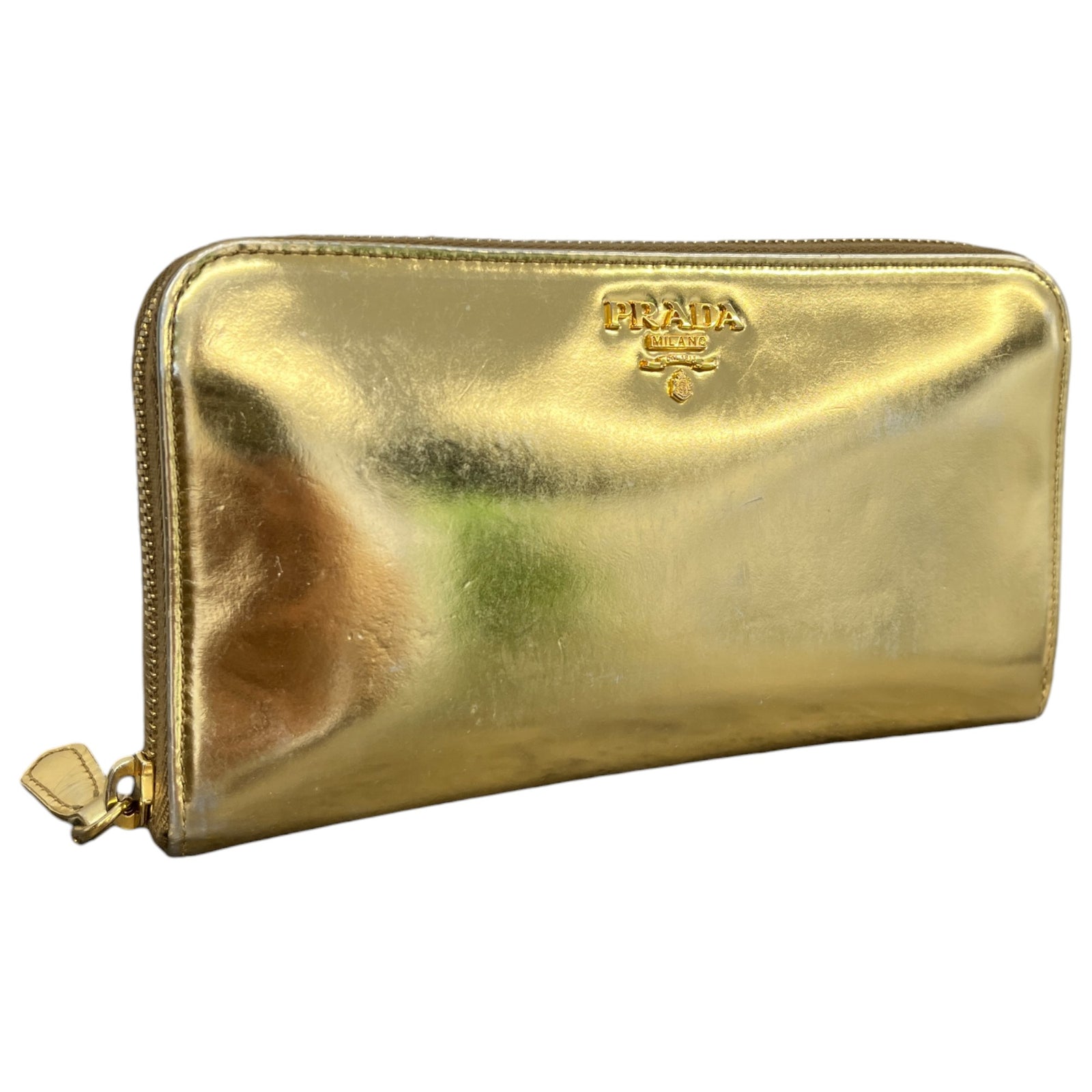 Women's Zip Around Long Purse Gold - Photo 2
