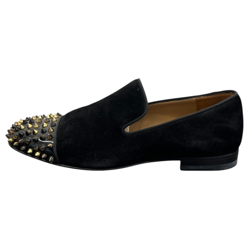 Men's Velvet Spooky Spikes Loafers Black Size UK 6 / EU 40