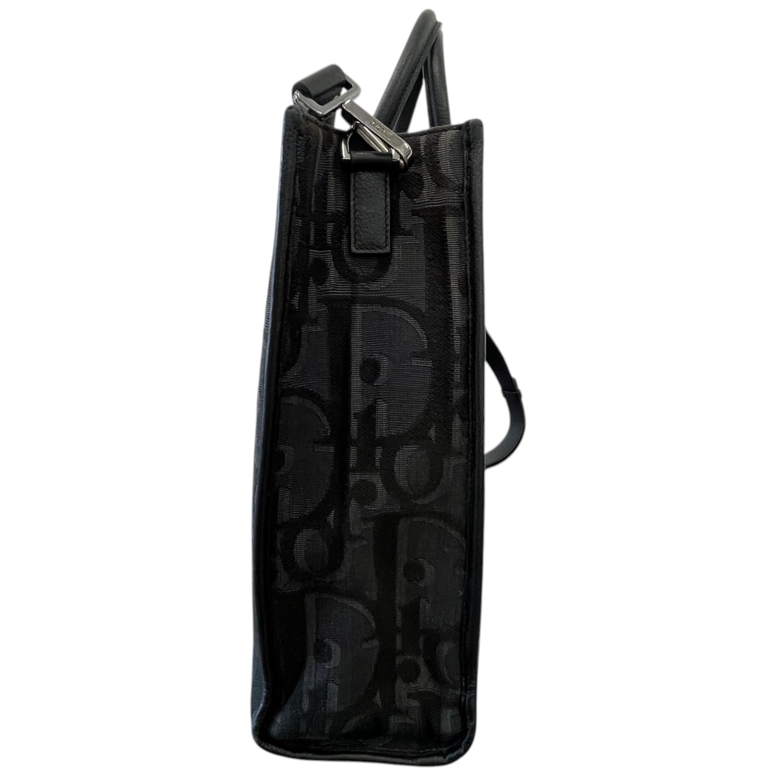 Men's Fabric Homme East-West Tote Bag Black - Photo 6