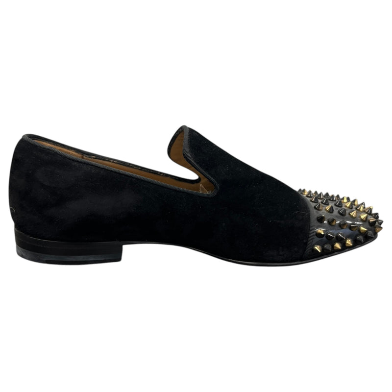 Men's Velvet Spooky Spikes Loafers Black Size UK 6 / EU 40