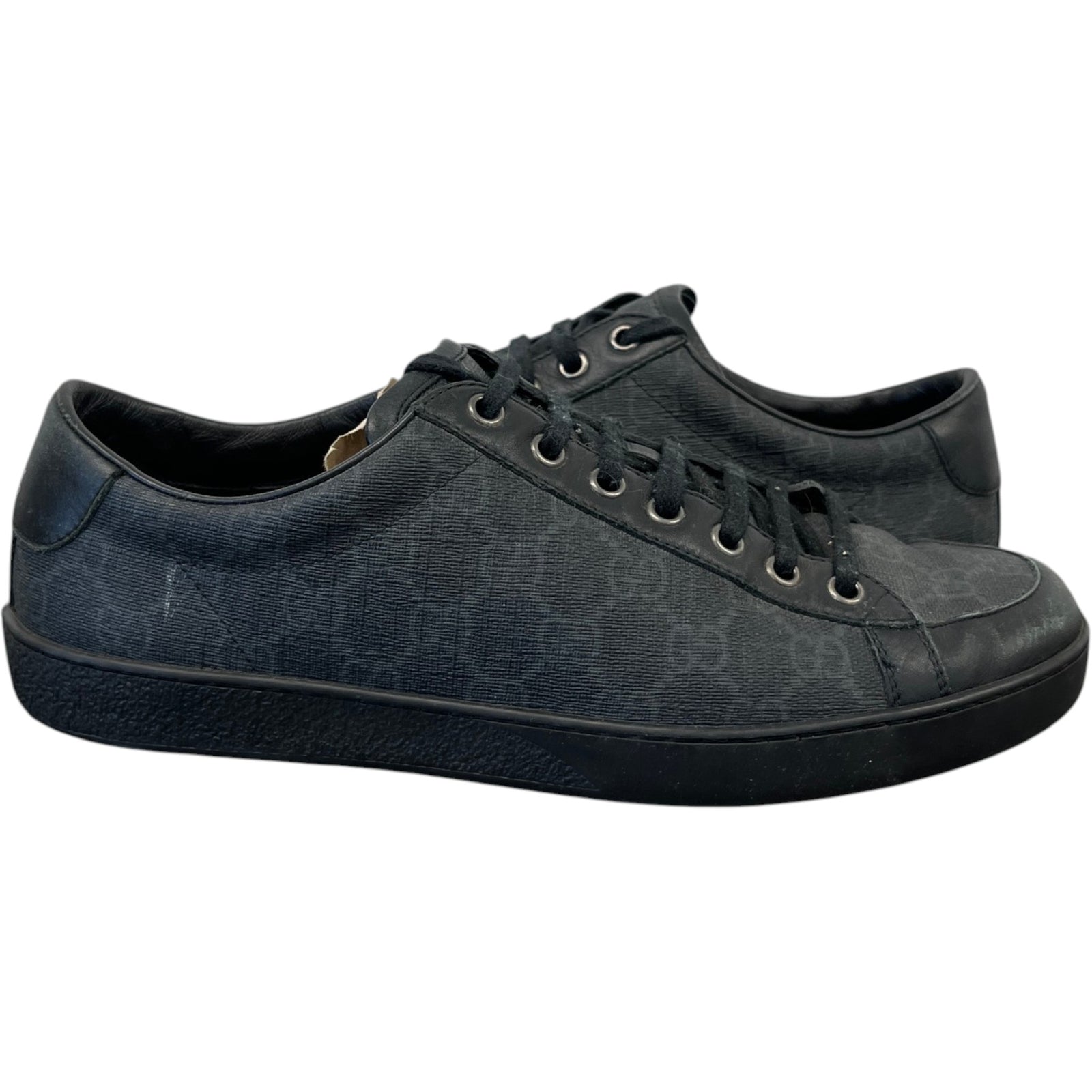 Men's Gg Supreme Ace Low Trainers Black Size EU 41 / UK 7 - Photo 3