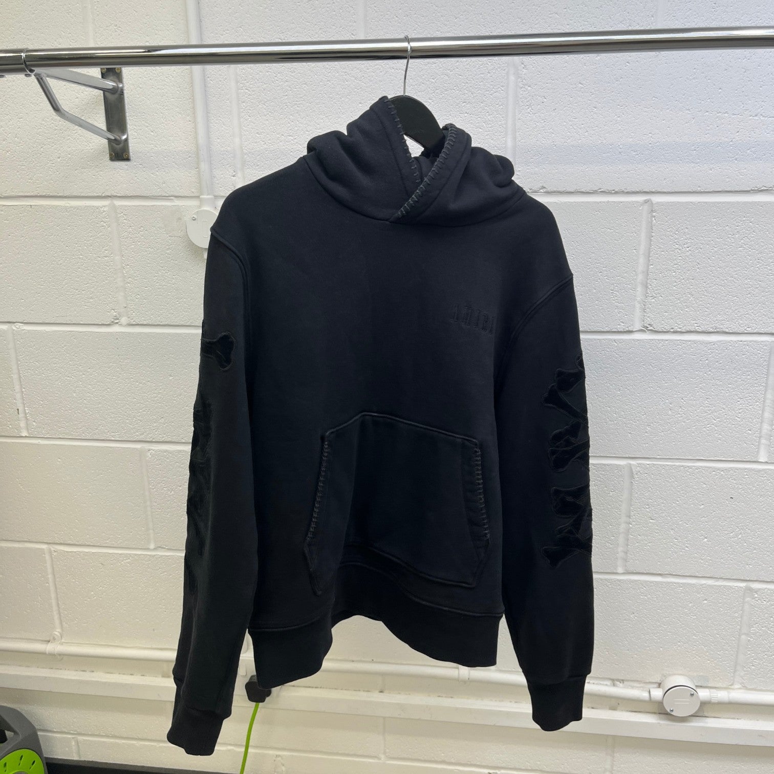 Men's Bones Hoodie Black Size M - Photo 9