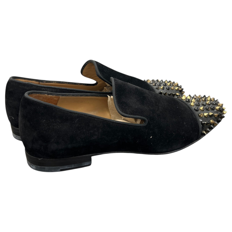 Men's Velvet Spooky Spikes Loafers Black Size UK 6 / EU 40