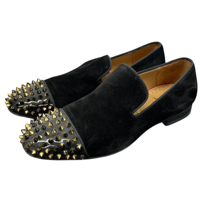 Men's Velvet Spooky Spikes Loafers Black Size UK 6 / EU 40