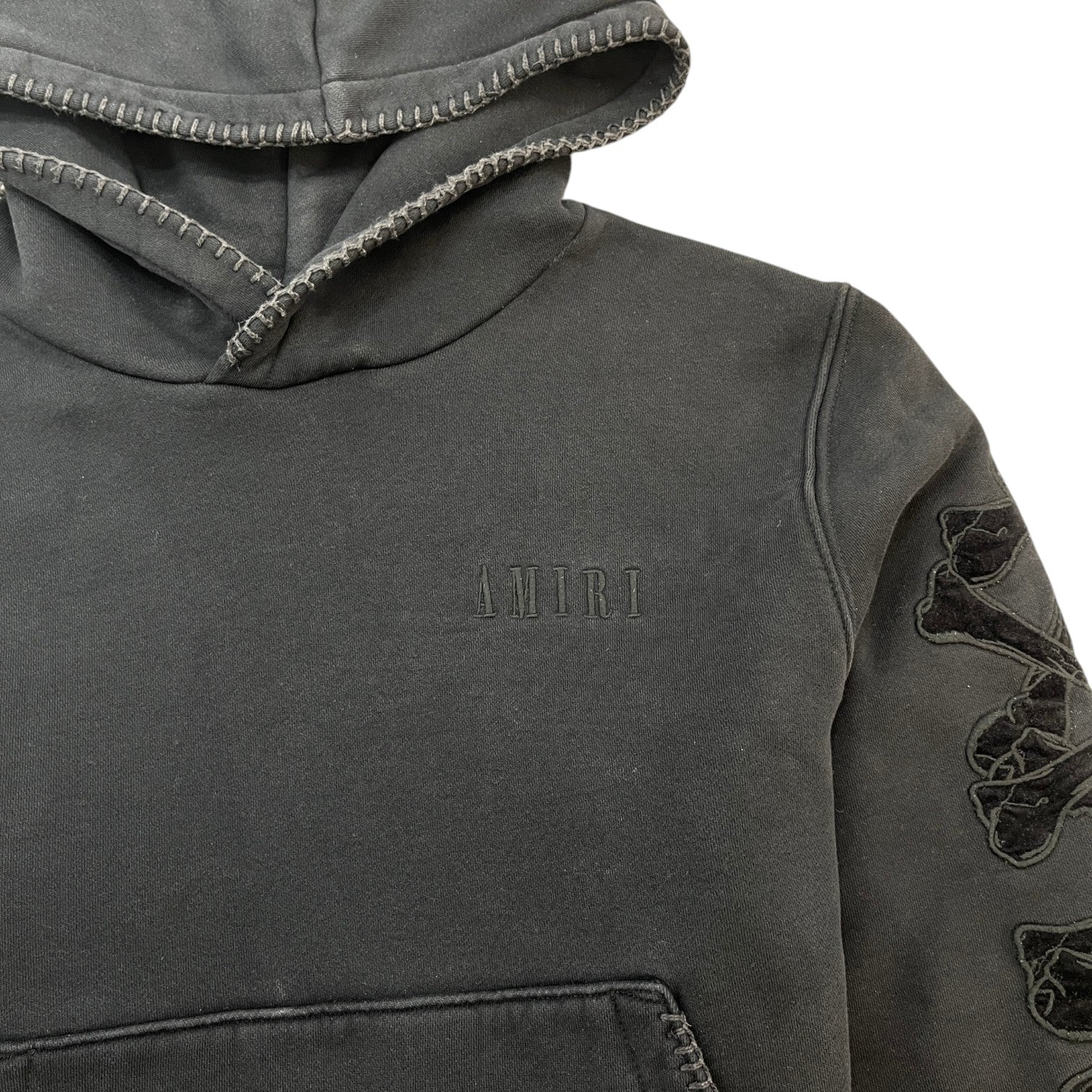 Men's Bones Hoodie Black Size M - Photo 6