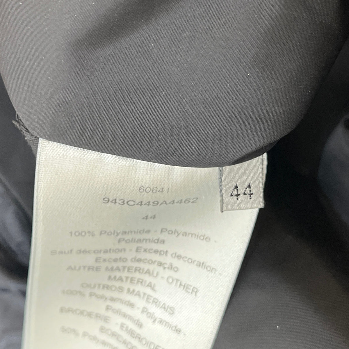 Men's Oblique Down Jacket Black Size XS - Photo 5
