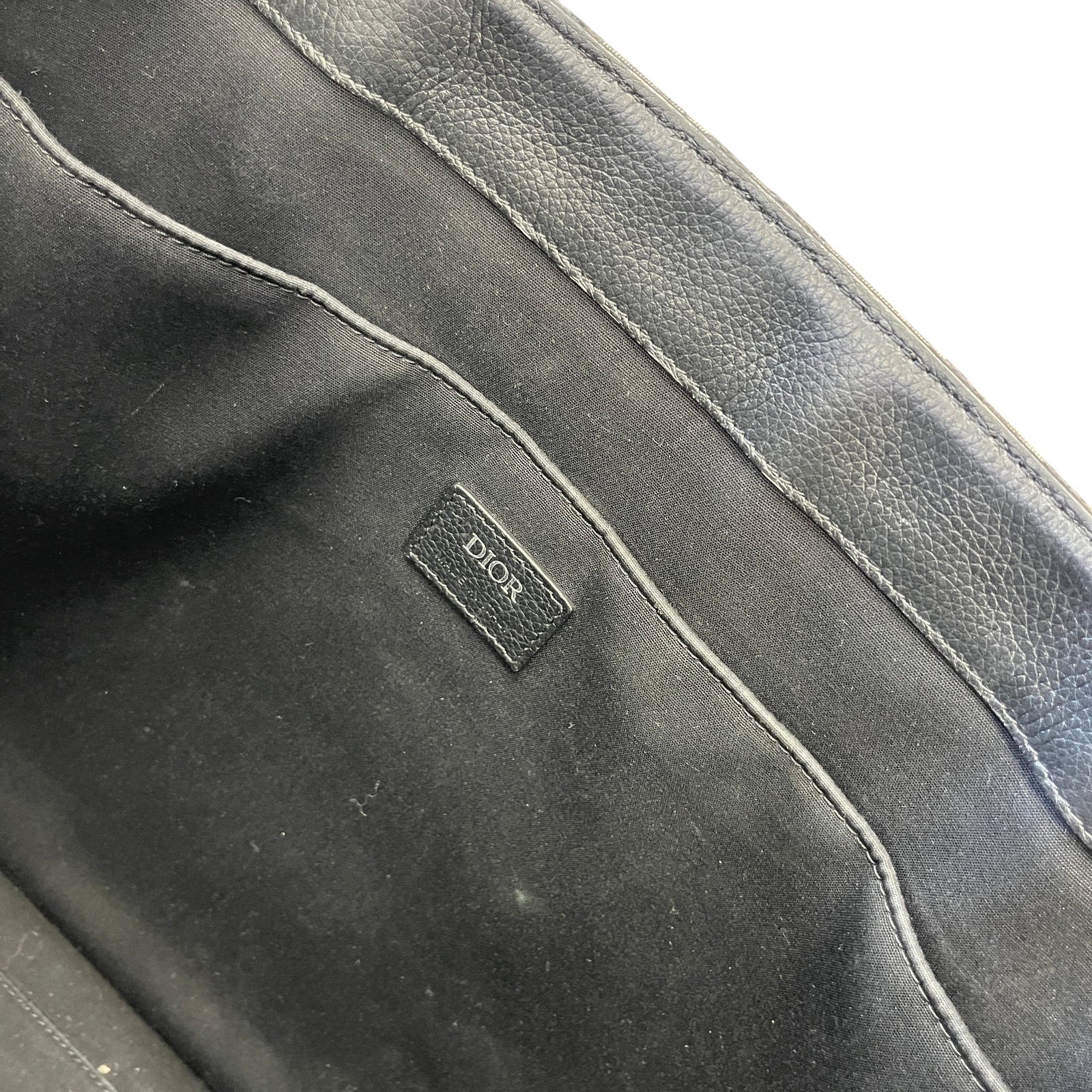 Men's Fabric Homme East-West Tote Bag Black - Photo 11