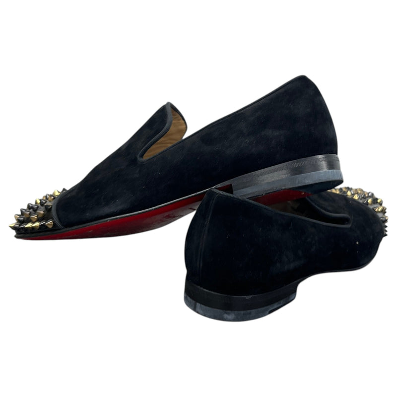 Men's Velvet Spooky Spikes Loafers Black Size UK 6 / EU 40