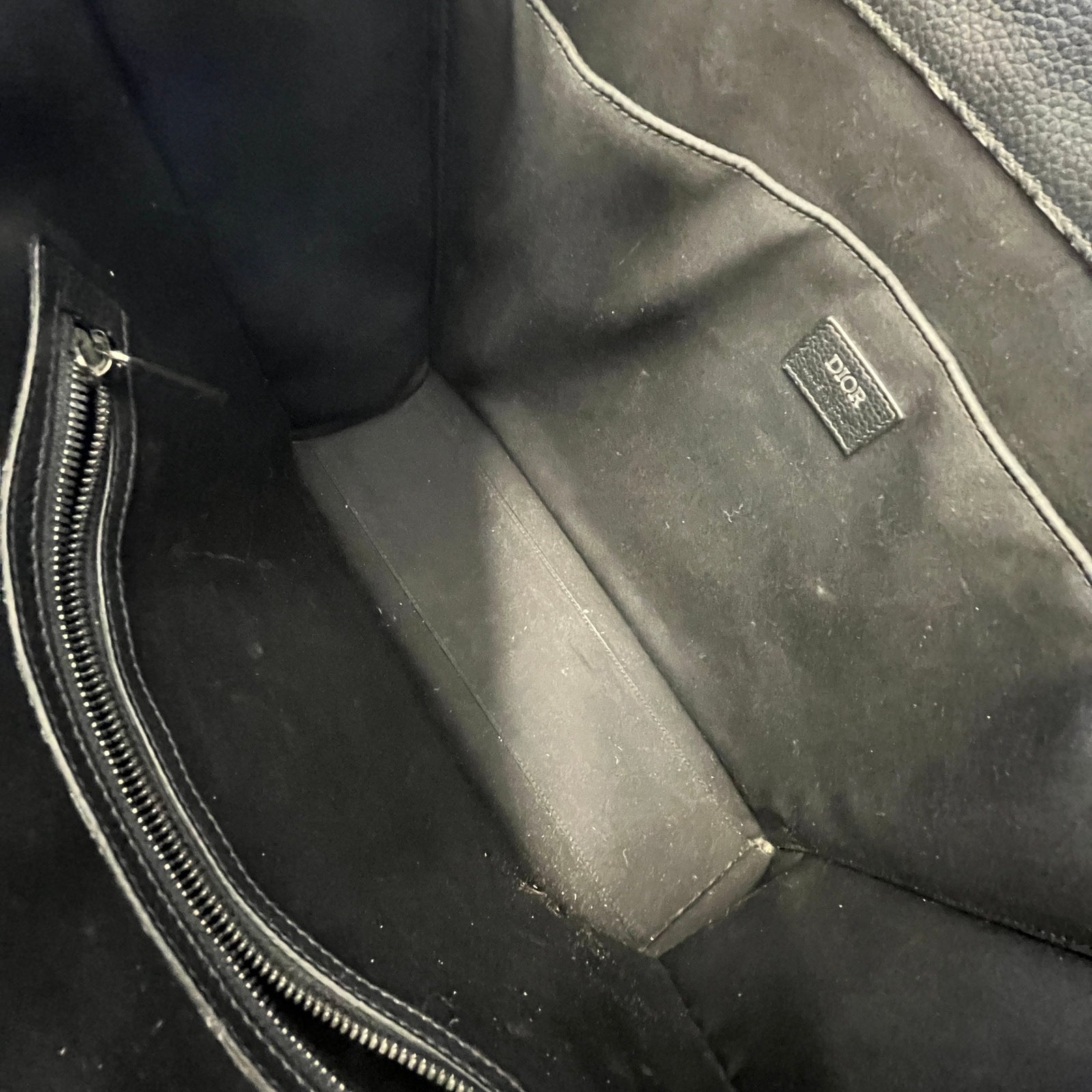 Men's Fabric Homme East-West Tote Bag Black - Photo 12