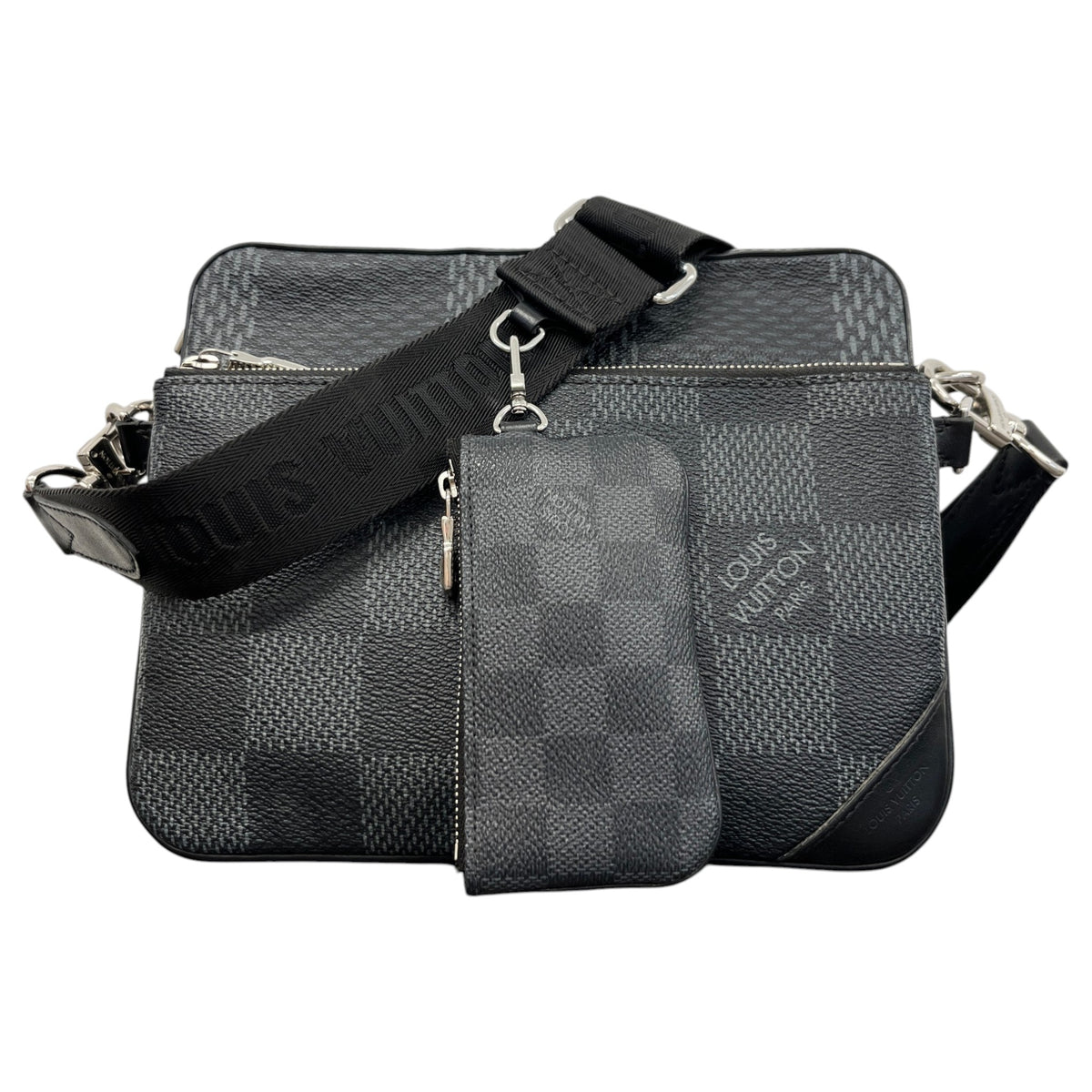 Men's Damier Trio Messenger Bag Black - Photo 1