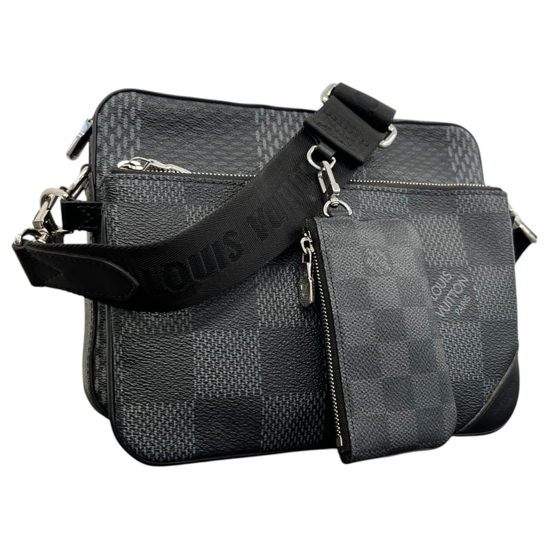 Men's Damier Trio Messenger Bag Black