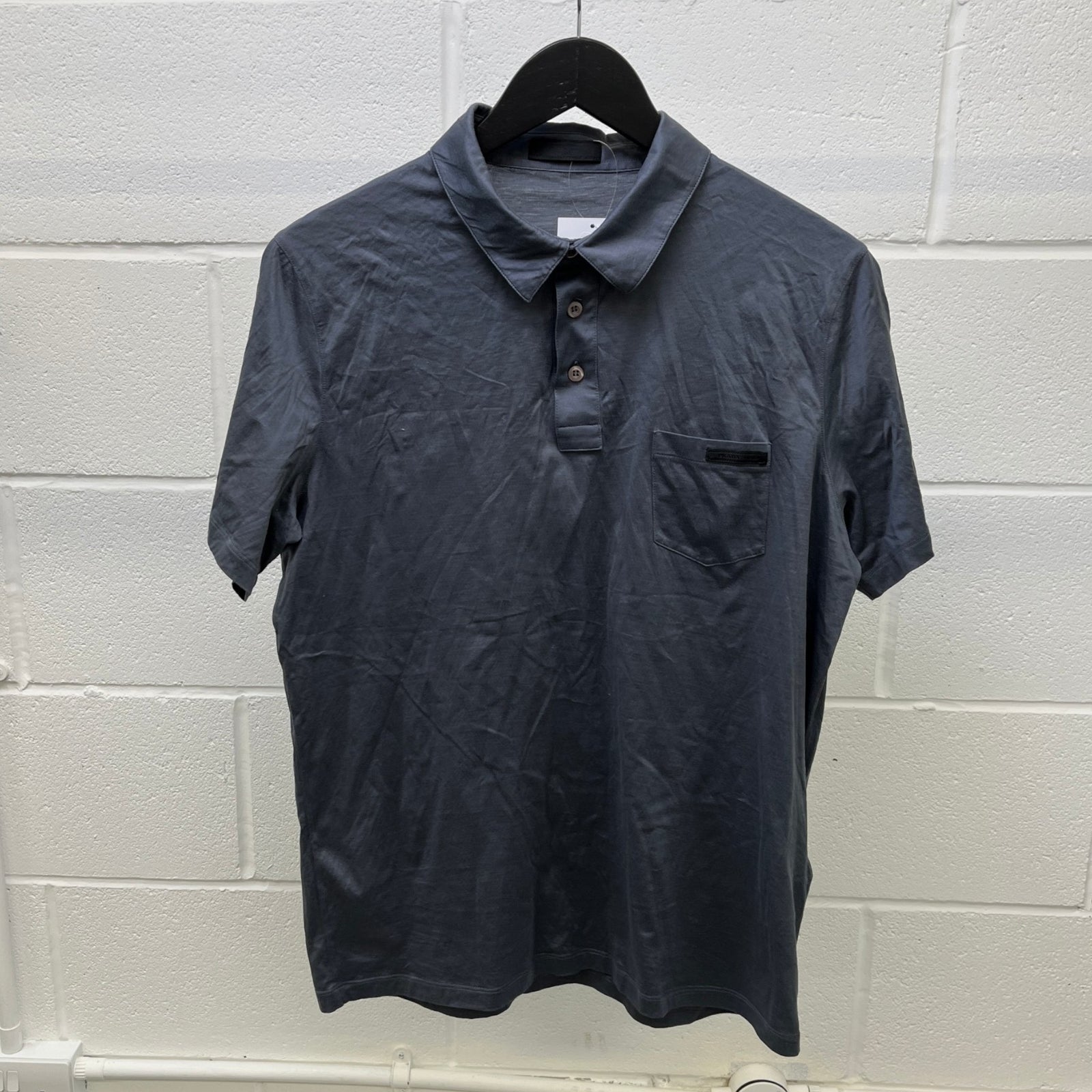 Men's Pocket Logo Polo Shirt Grey Size XL - Photo 9