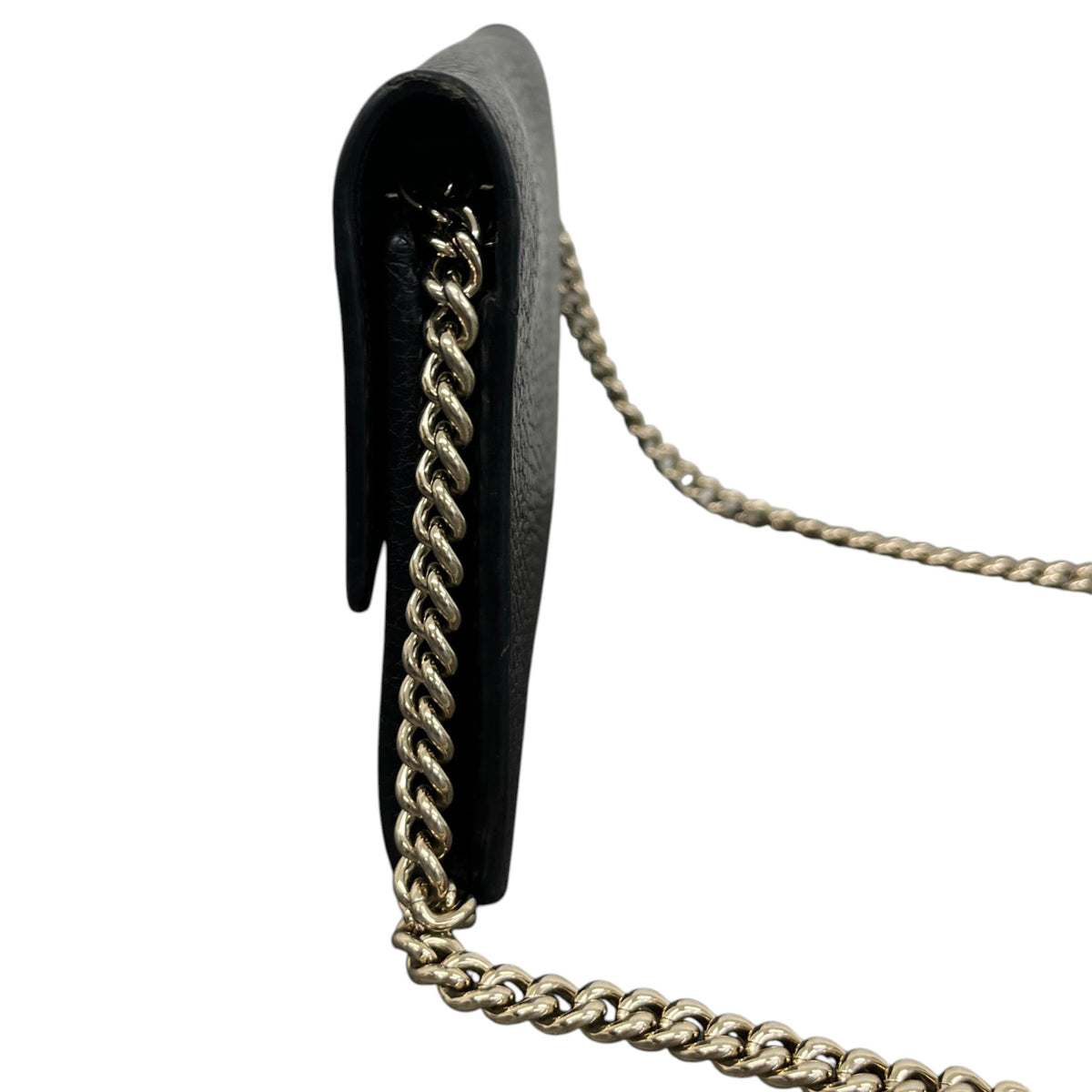 Women's Interlocking G Wallet on Chain Crossbody Bag Black - Photo 7