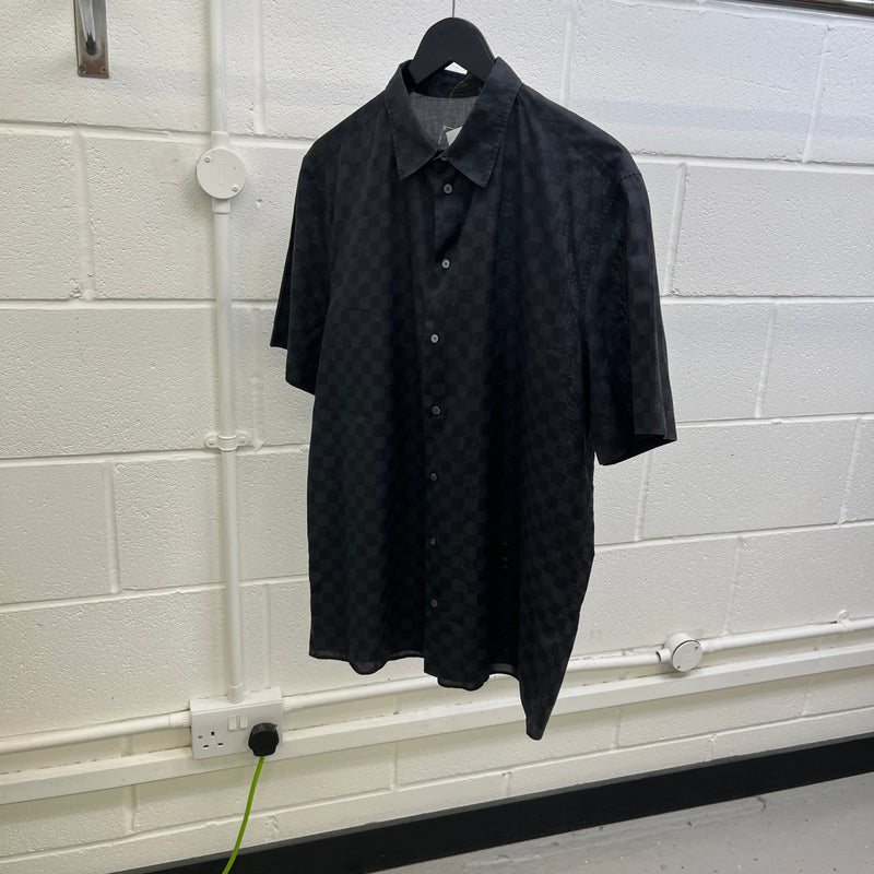 Men's Damier Graphite Shirt Black Size L