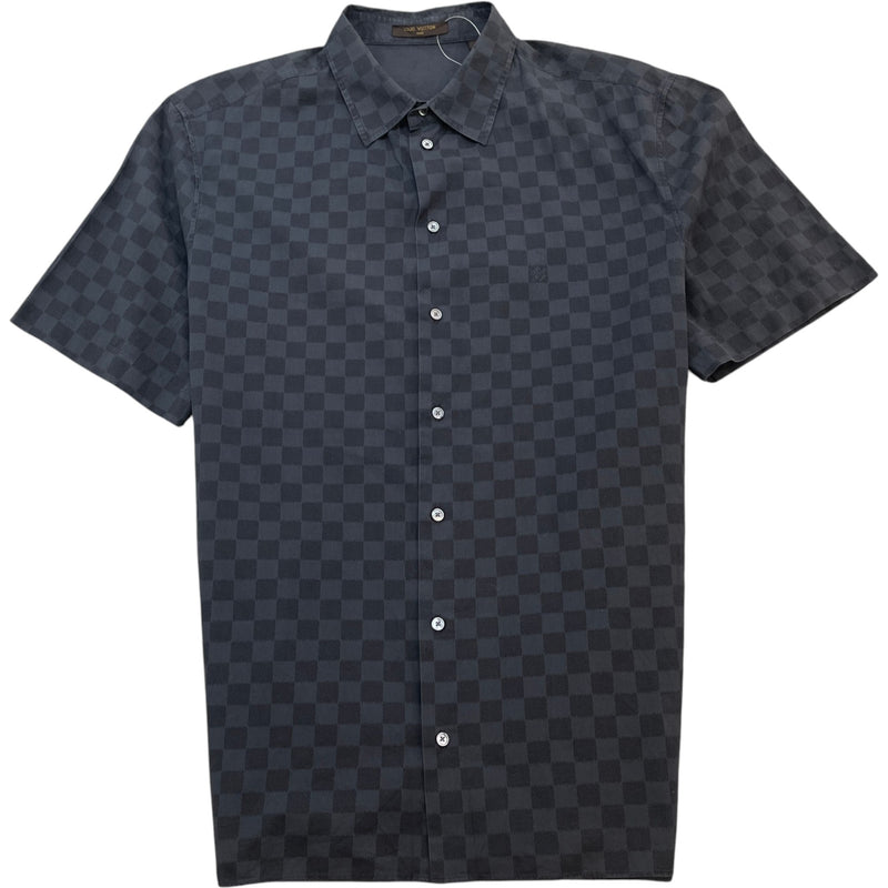 Men's Damier Graphite Shirt Black Size L