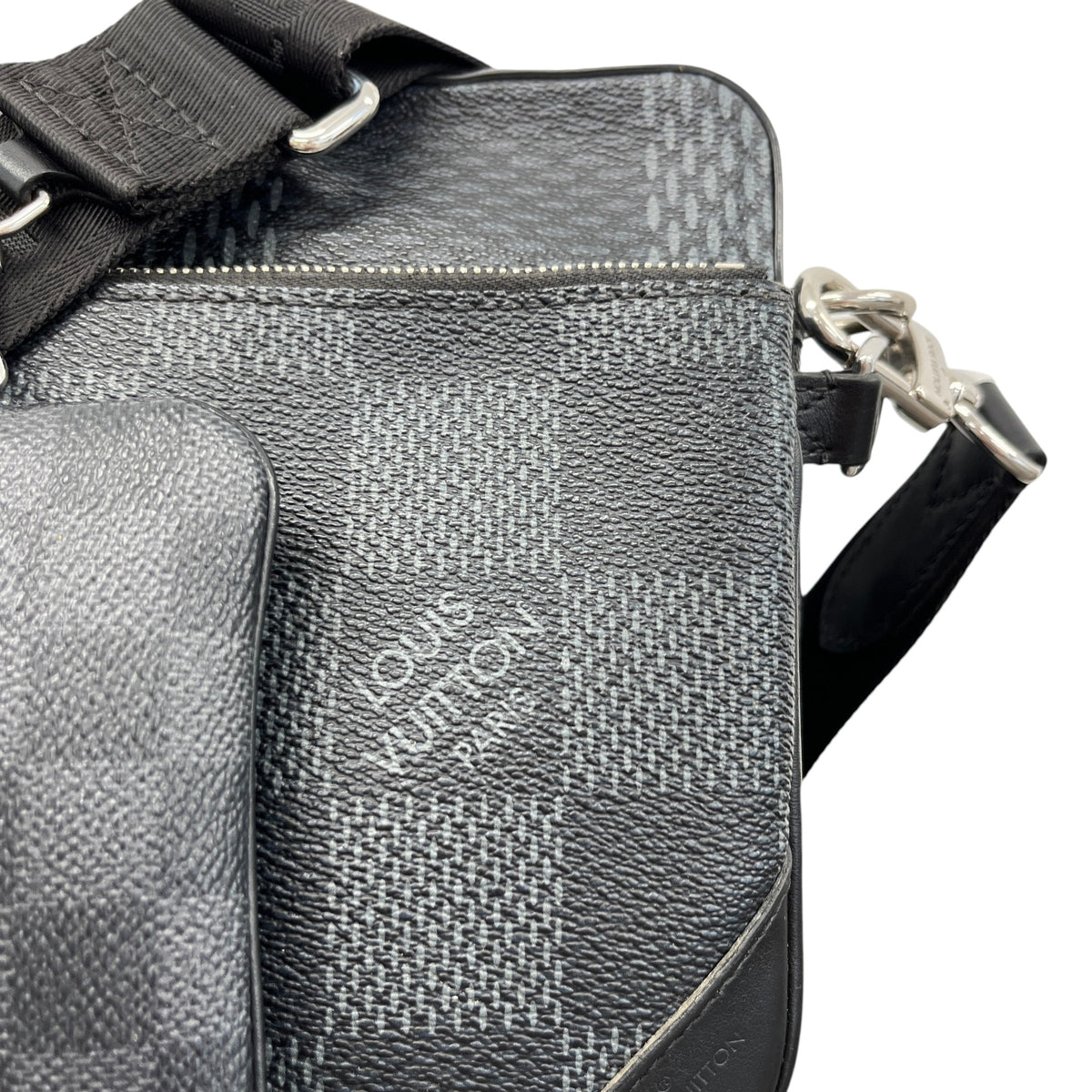Men's Damier Trio Messenger Bag Black - Photo 11