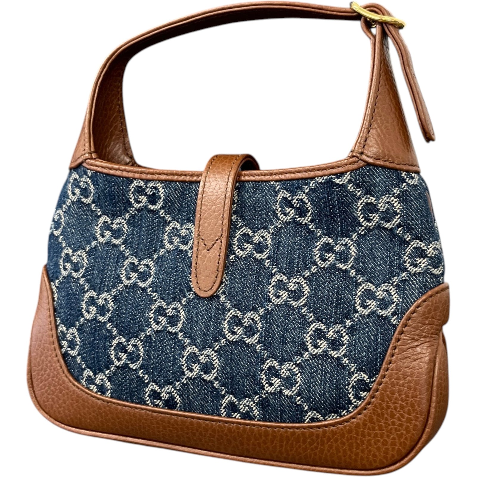 Women's Denim Jackie Bag Brown - Photo 9