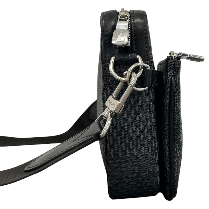 Men's Damier Trio Messenger Bag Black
