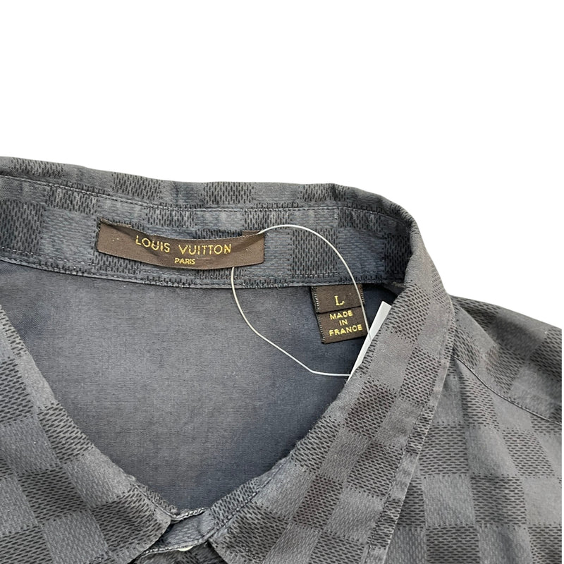 Men's Damier Graphite Shirt Black Size L