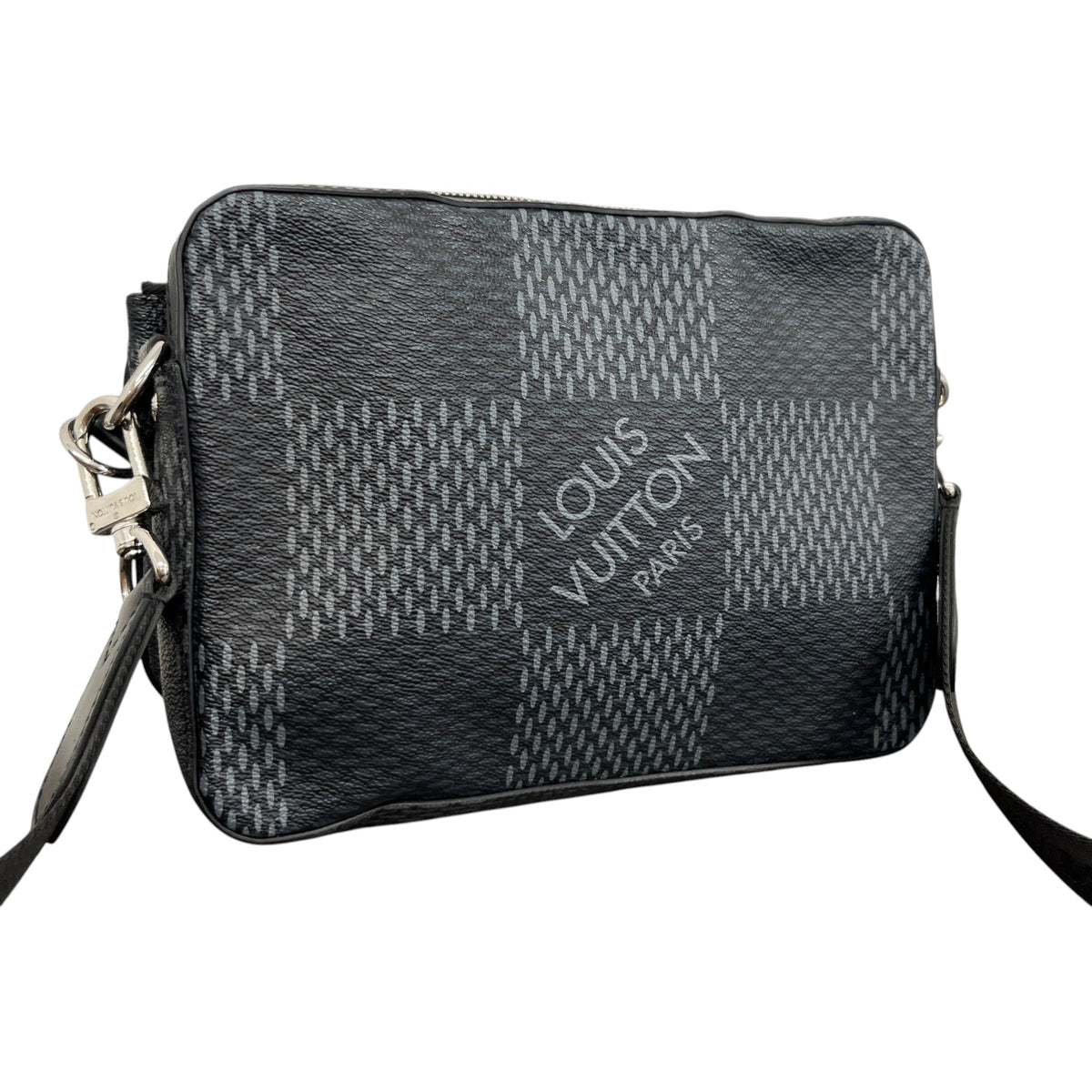 Men's Damier Trio Messenger Bag Black - Photo 8