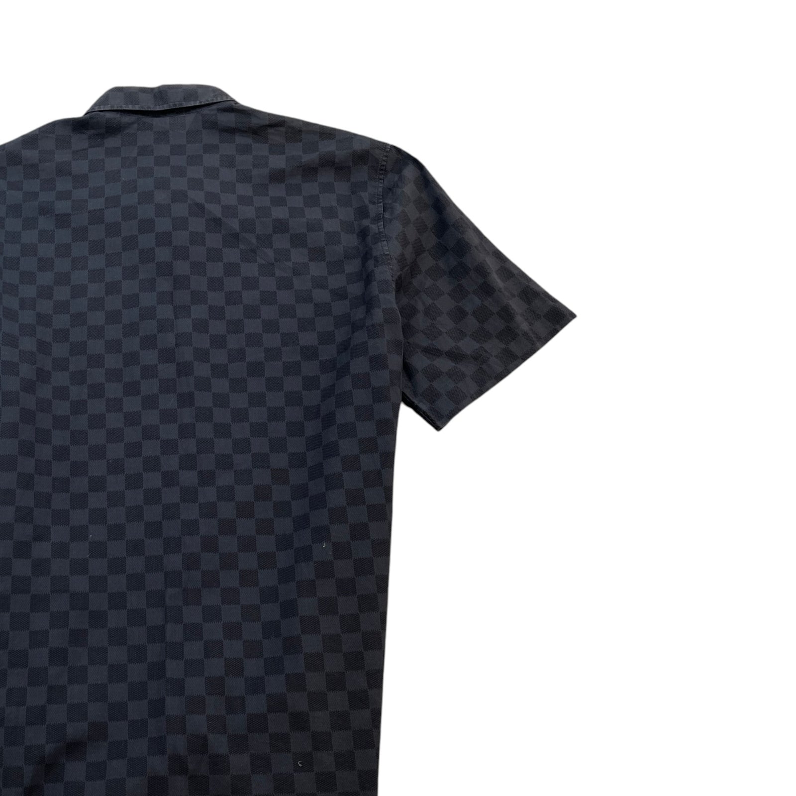 Men's Damier Graphite Shirt Black Size L - Photo 4
