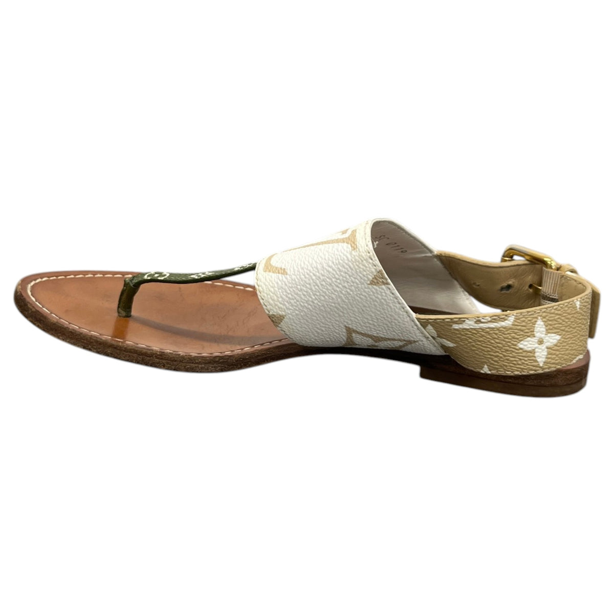 Women's Formentera Flat Thong Sandals Beige Size UK 4 / EU 37 - Photo 2