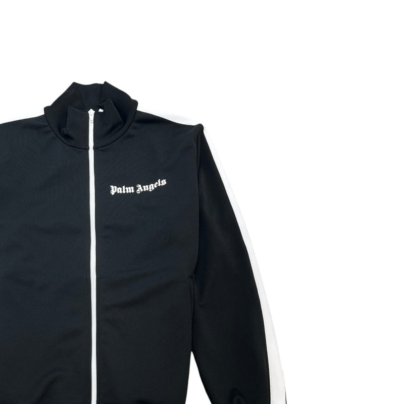 Men's Logo Print Track Jacket Black Size L