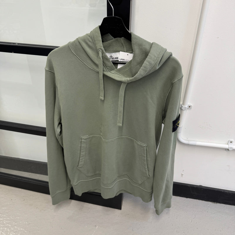 Men's Applique Logo Hoodie Green Size M