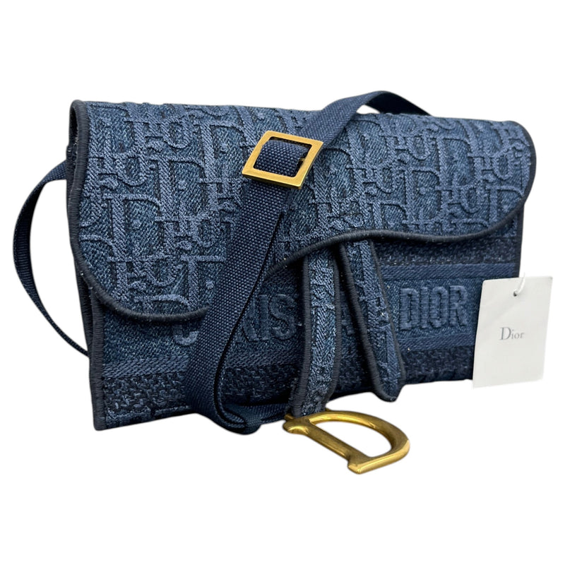 Women's Oblique Saddle Belt Bag Navy