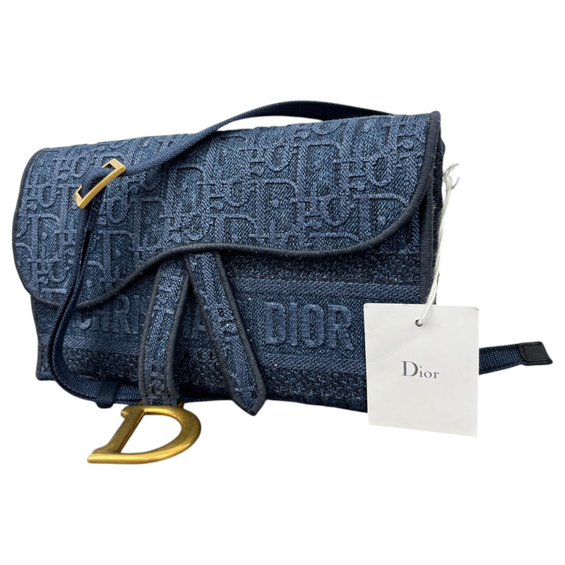 Women's Oblique Saddle Belt Bag Navy