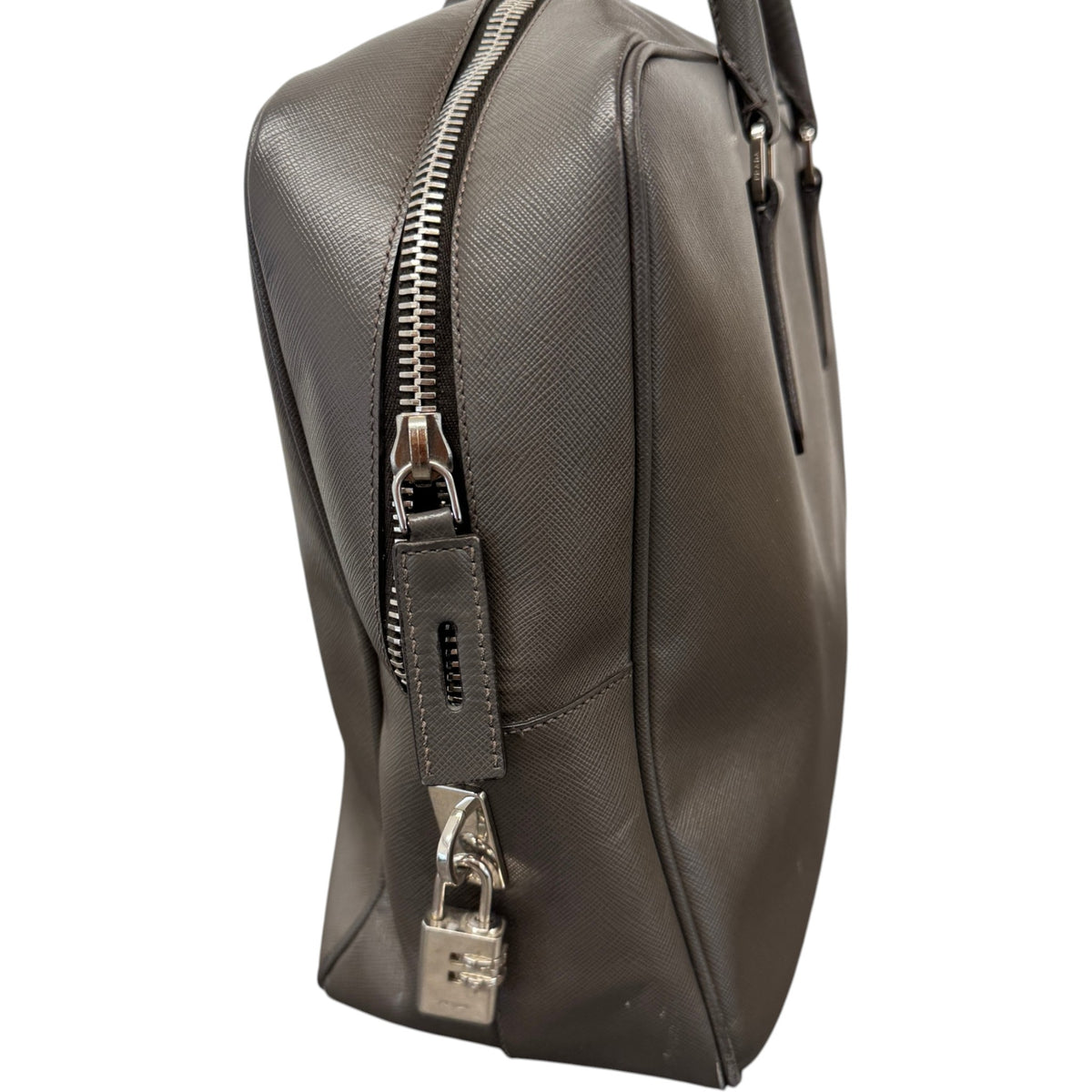 Men's Saffiano Briefcase Grey - Photo 4