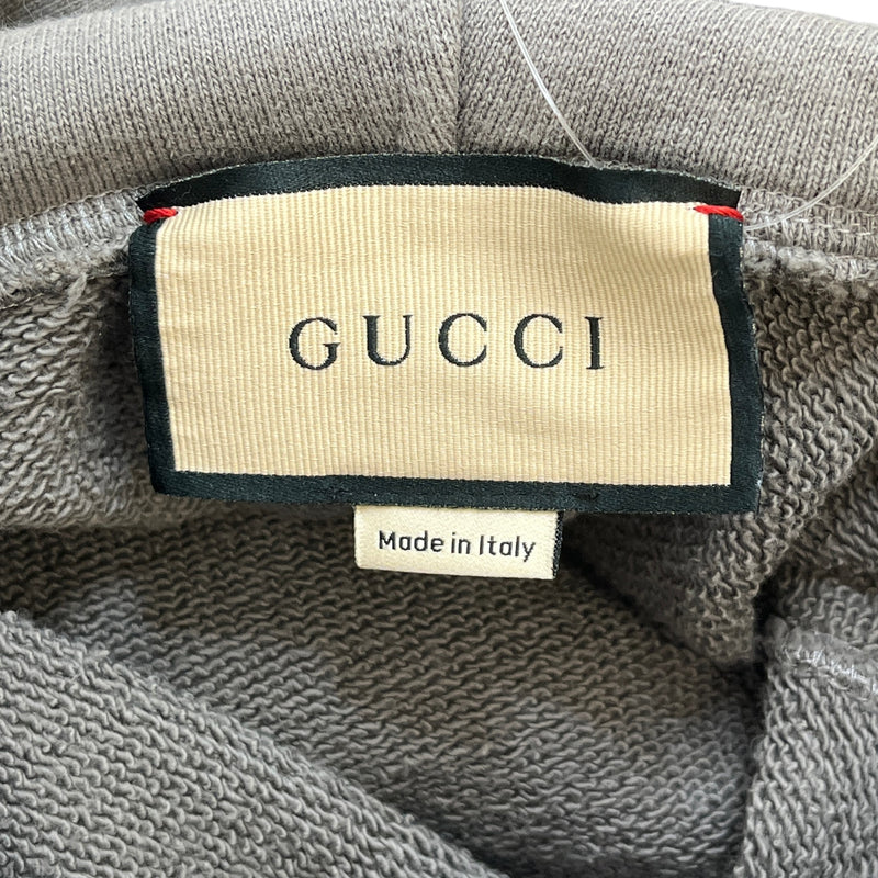 Men's GG Tape Hoodie Grey Size M
