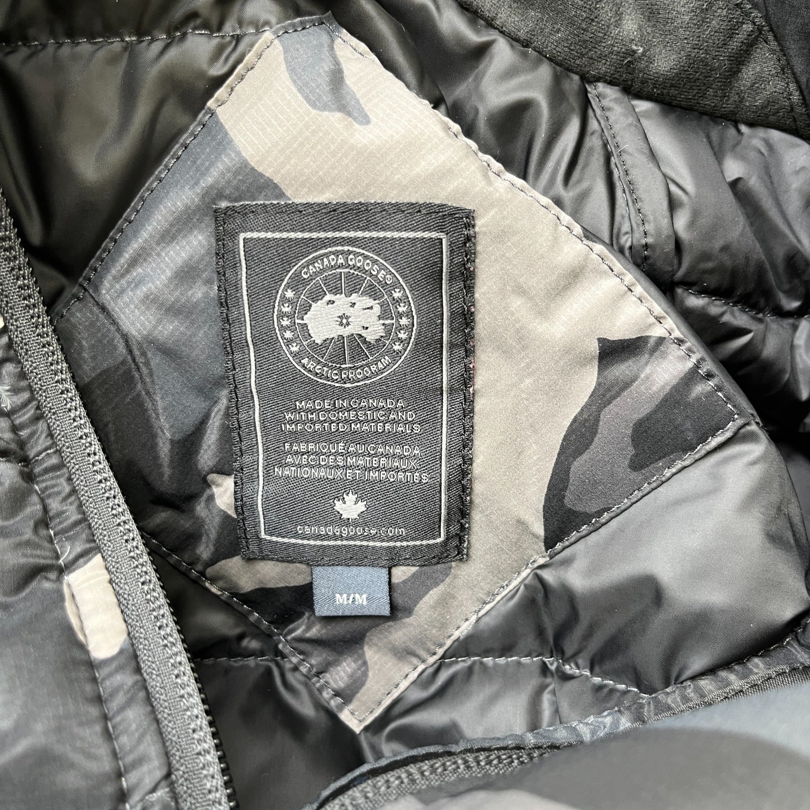 Women's Montgomery Camo Down Jacket Black Size M - Photo 6
