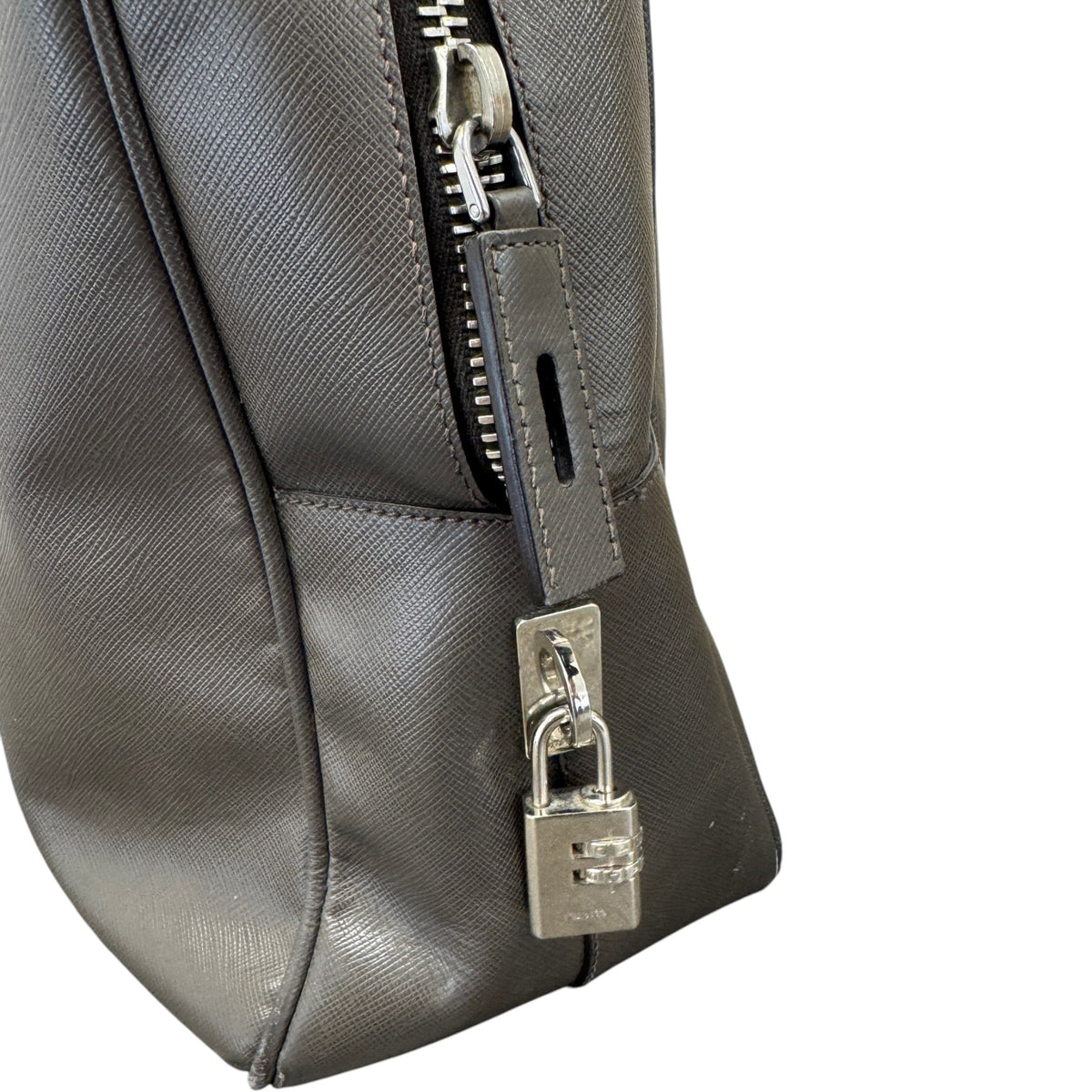 Men's Saffiano Briefcase Grey - Photo 5