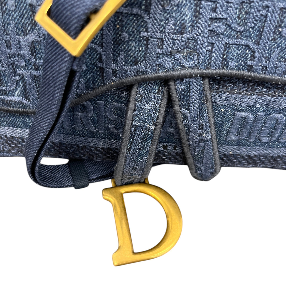 Women's Oblique Saddle Belt Bag Navy - Photo 11
