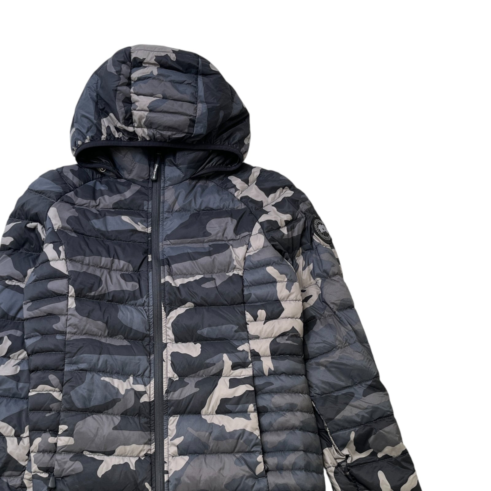 Women's Montgomery Camo Down Jacket Black Size M - Photo 3