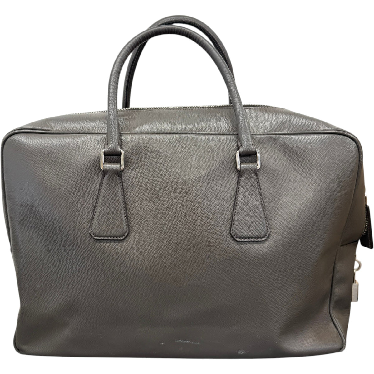 Men's Saffiano Briefcase Grey - Photo 3