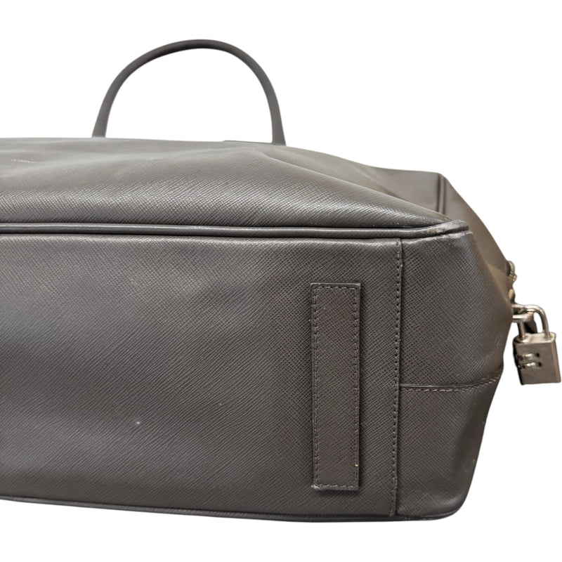 Men's Saffiano Briefcase Grey