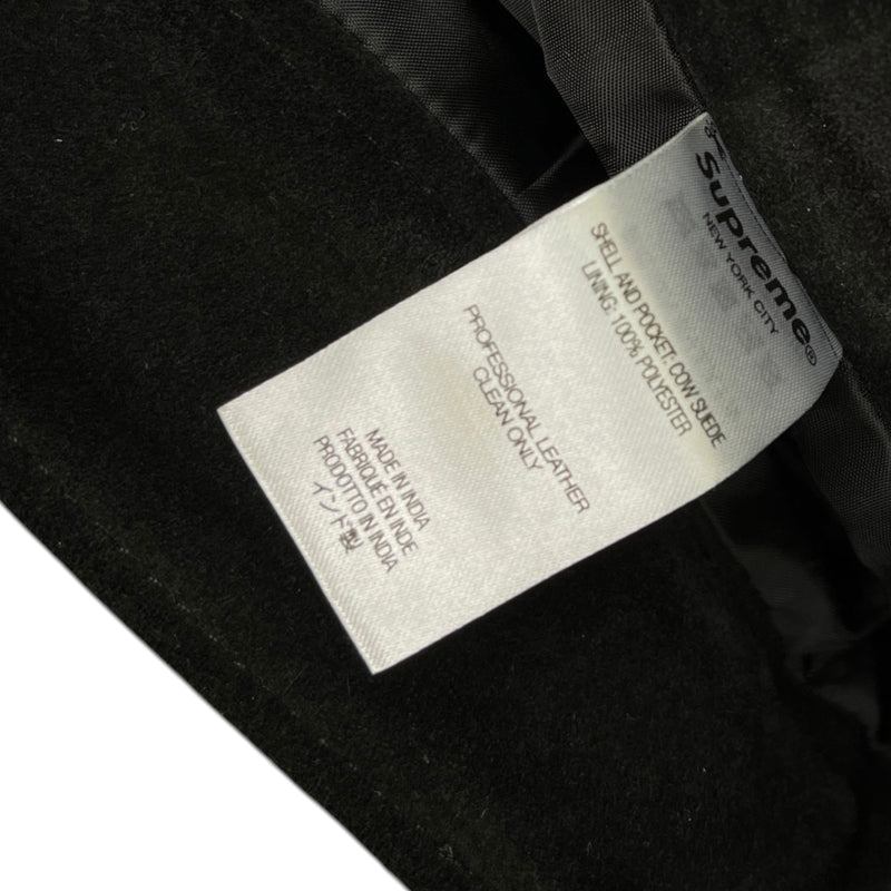 Men's Suede Double Knee Painter Trousers Black Size L / W34
