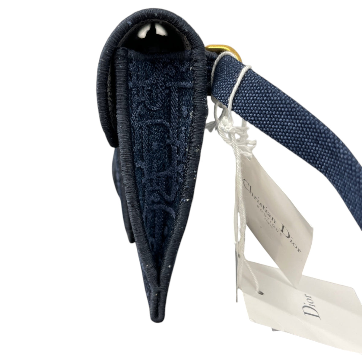 Women's Oblique Saddle Belt Bag Navy - Photo 7