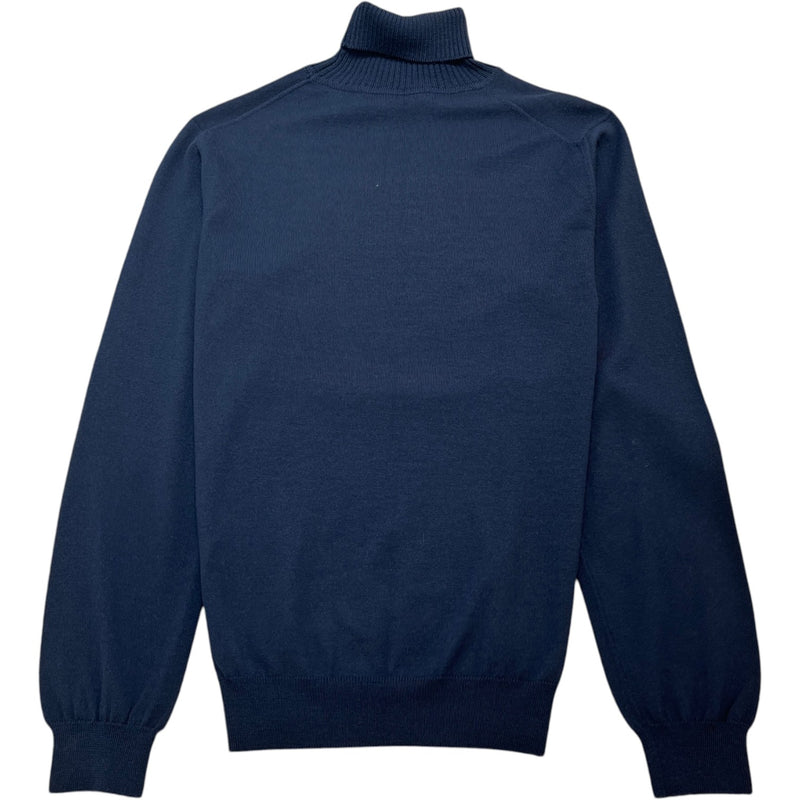 Men's Heart Intarsia Jumper Navy Size XL