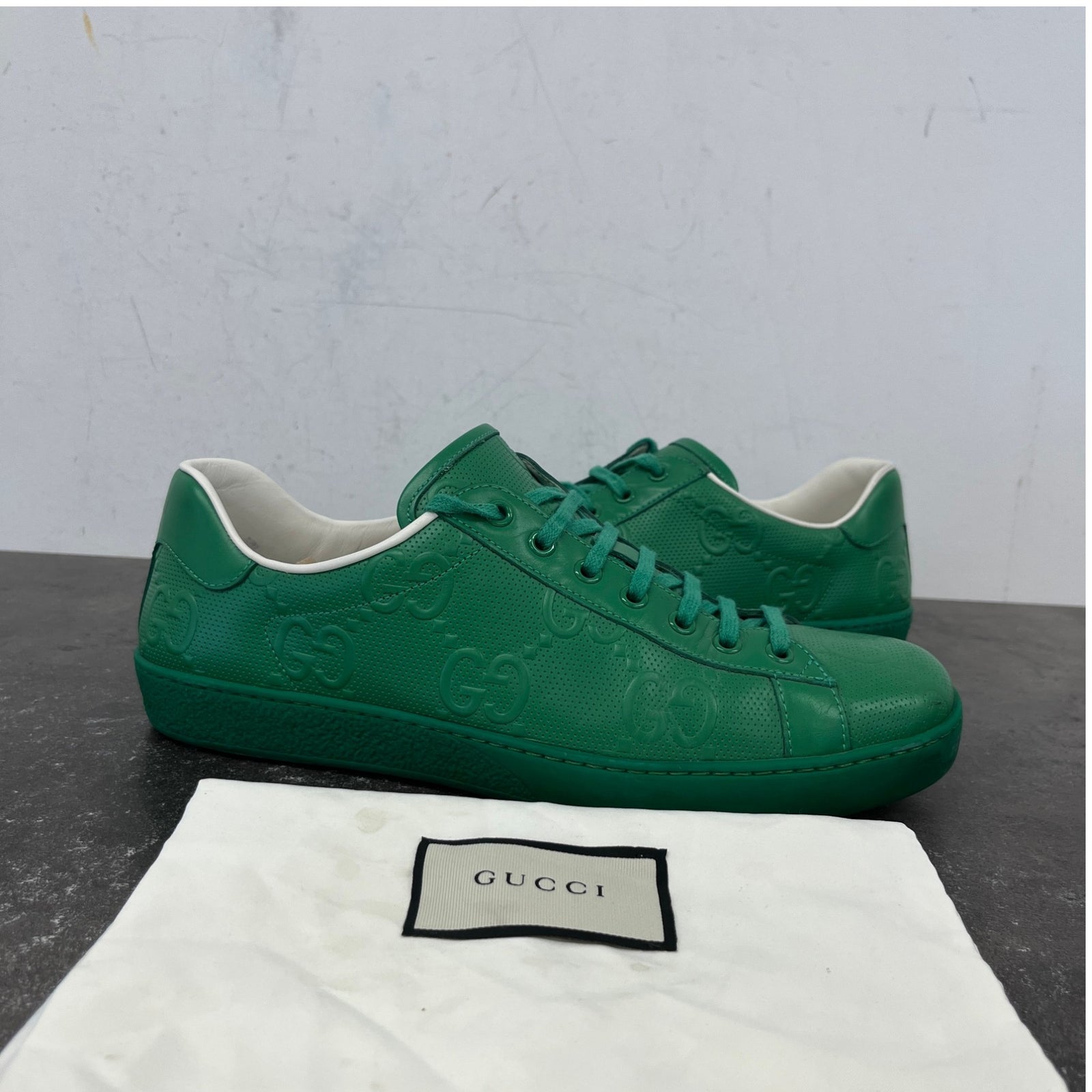 Men's Ace Low Trainers Green Size UK 9.5 / EU 43.5 - Photo 12