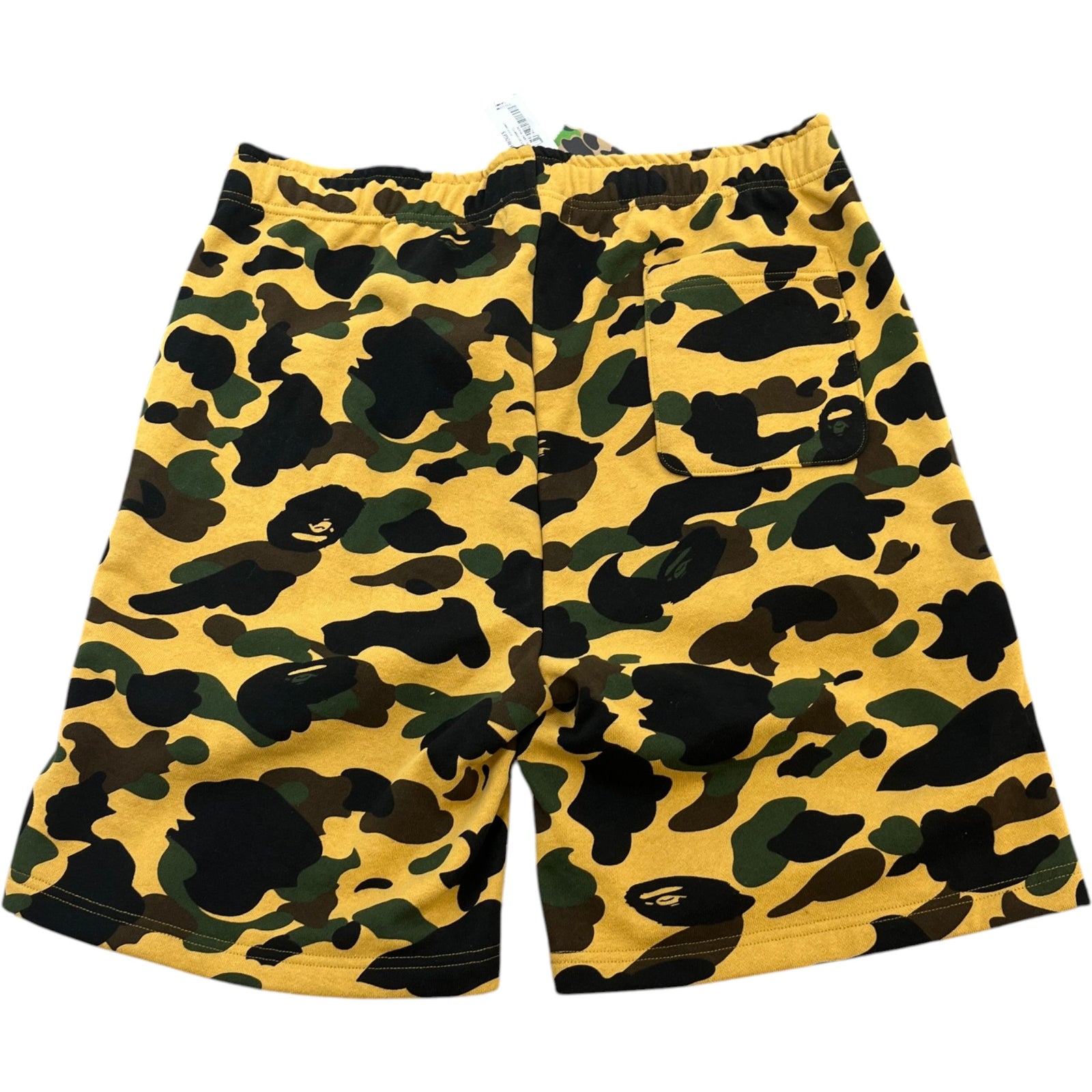 Men's Camo Shark Print Shorts Yellow Size W36 - Photo 2