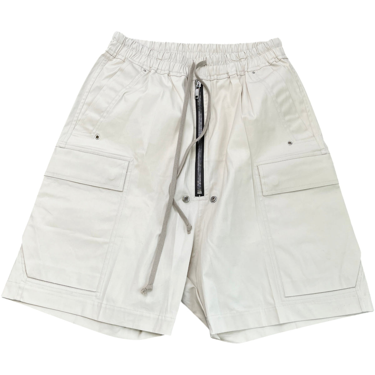Men's Cargo Zip Shorts Cream Size M / W32 - Photo 1