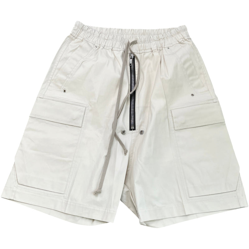 Men's Cargo Zip Shorts Cream Size M / W32
