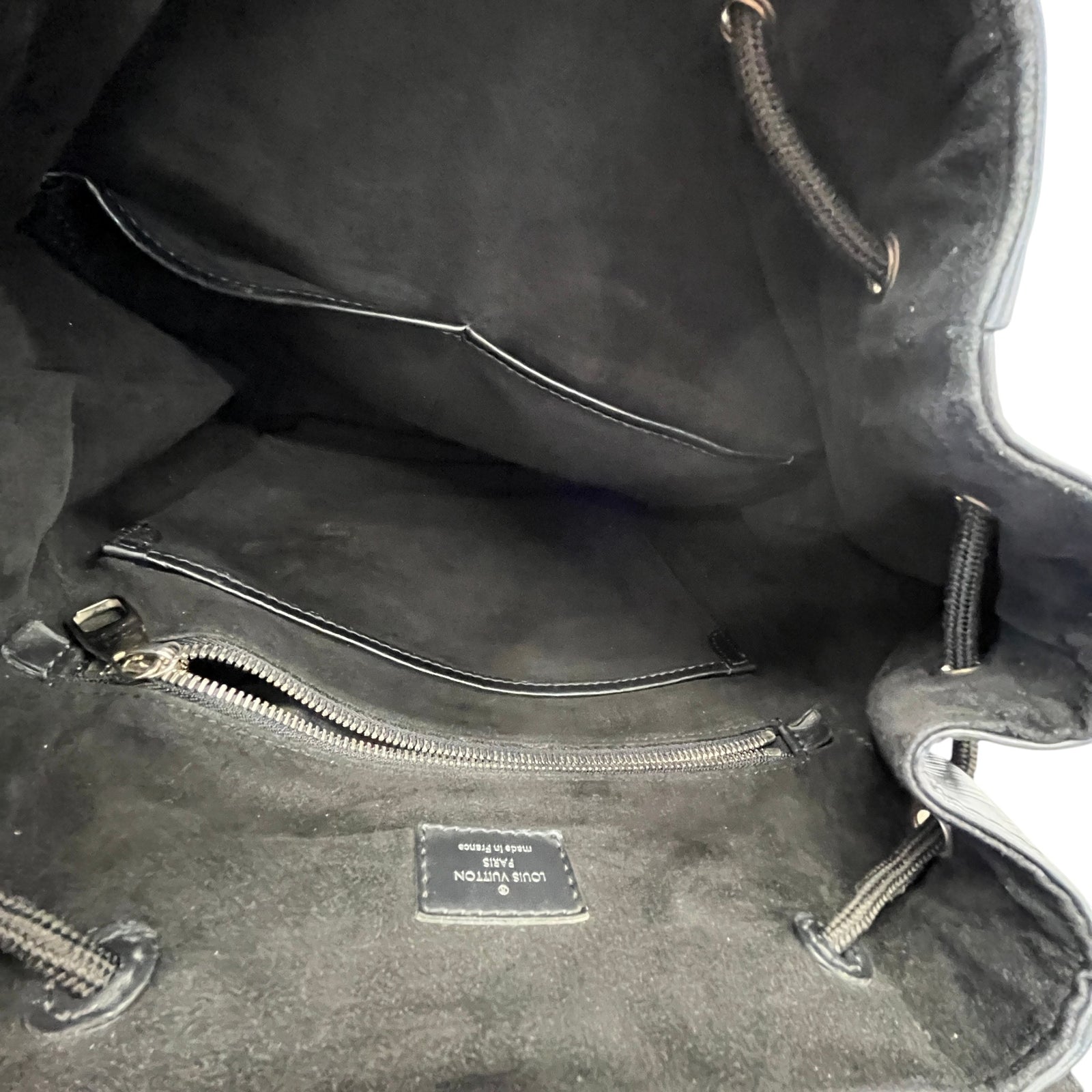 Men's Epi Leather Christopher Mm Backpack Black - Photo 10