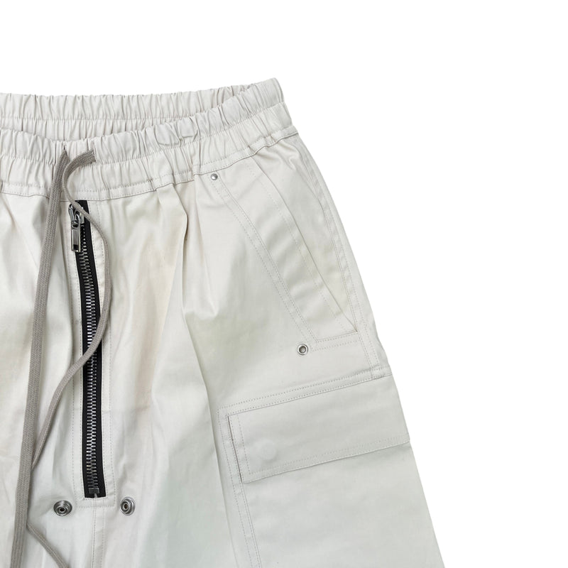 Men's Cargo Zip Shorts Cream Size M / W32