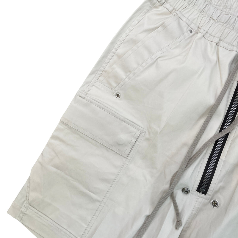 Men's Cargo Zip Shorts Cream Size M / W32