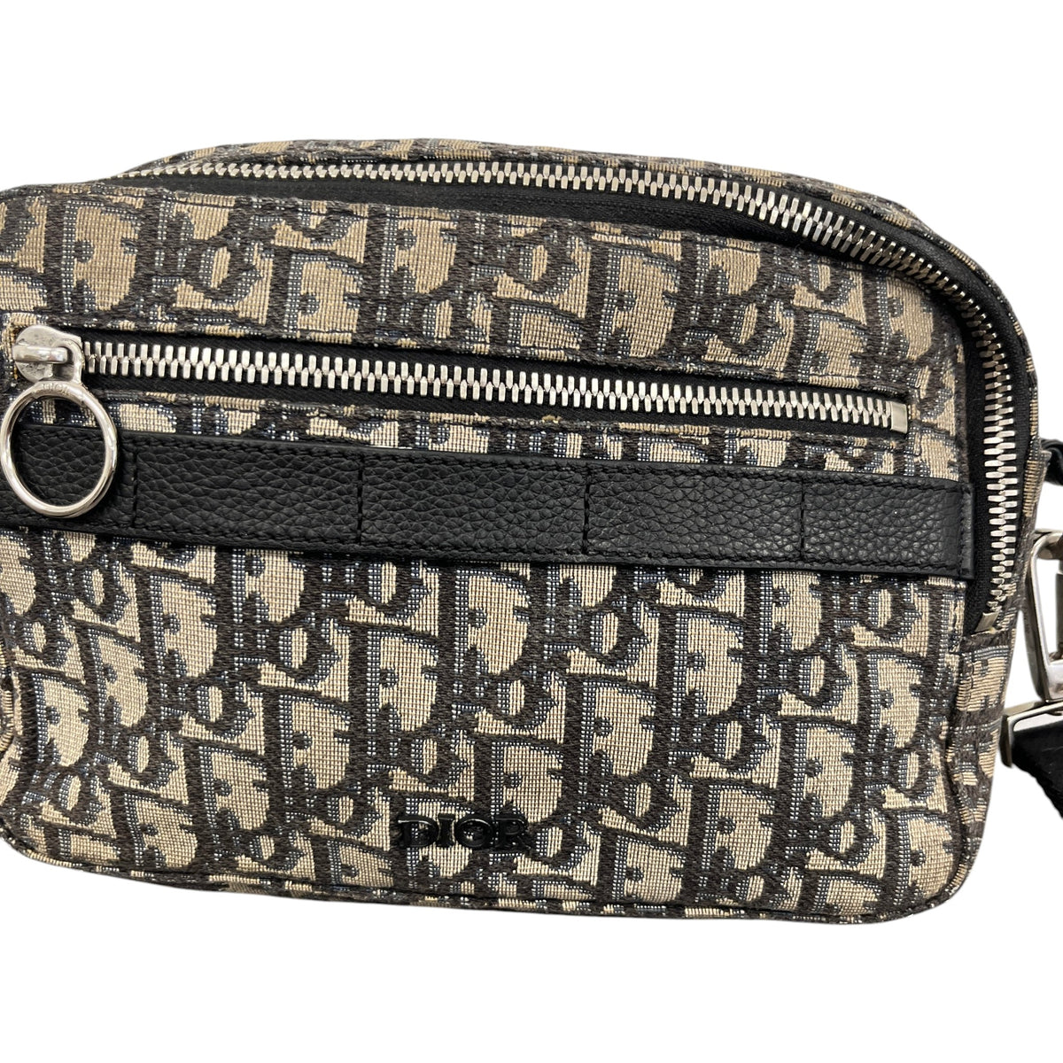 Men's Oblique Safari Messenger Bag Beige - Photo 10