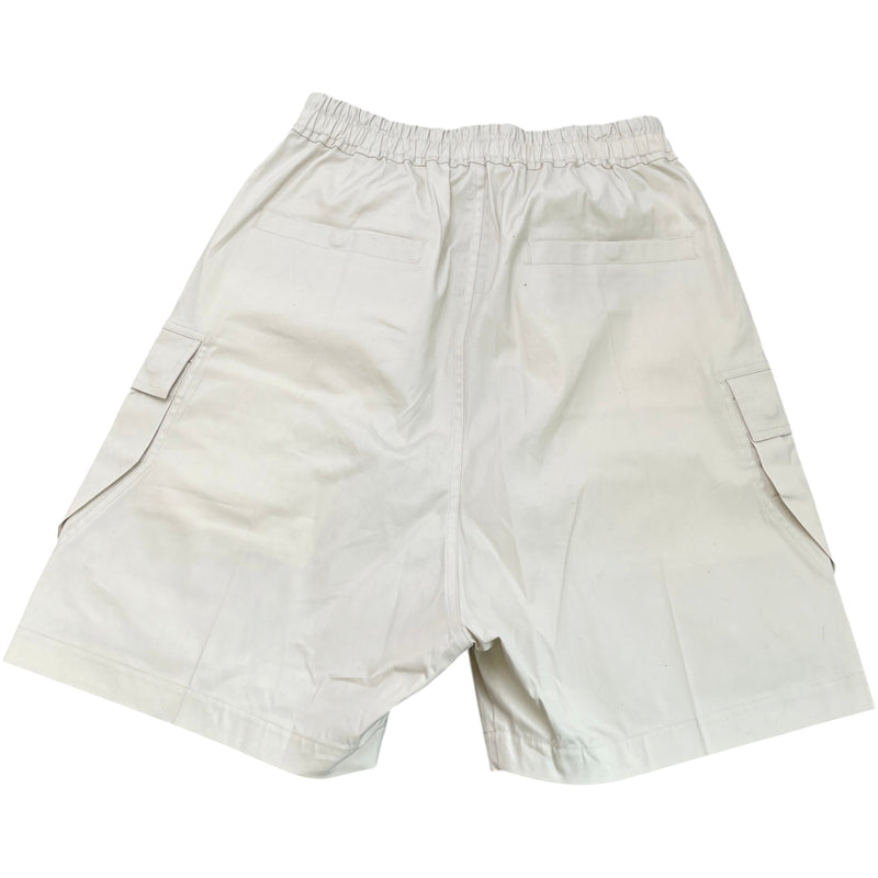 Men's Cargo Zip Shorts Cream Size M / W32